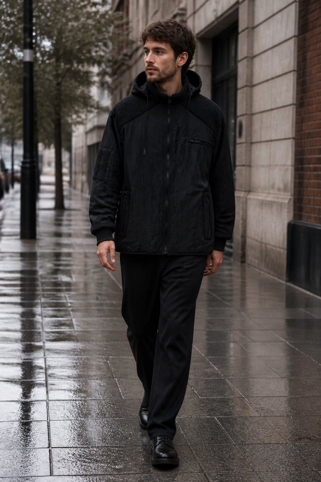 Rain-ready lifestyle styling reference