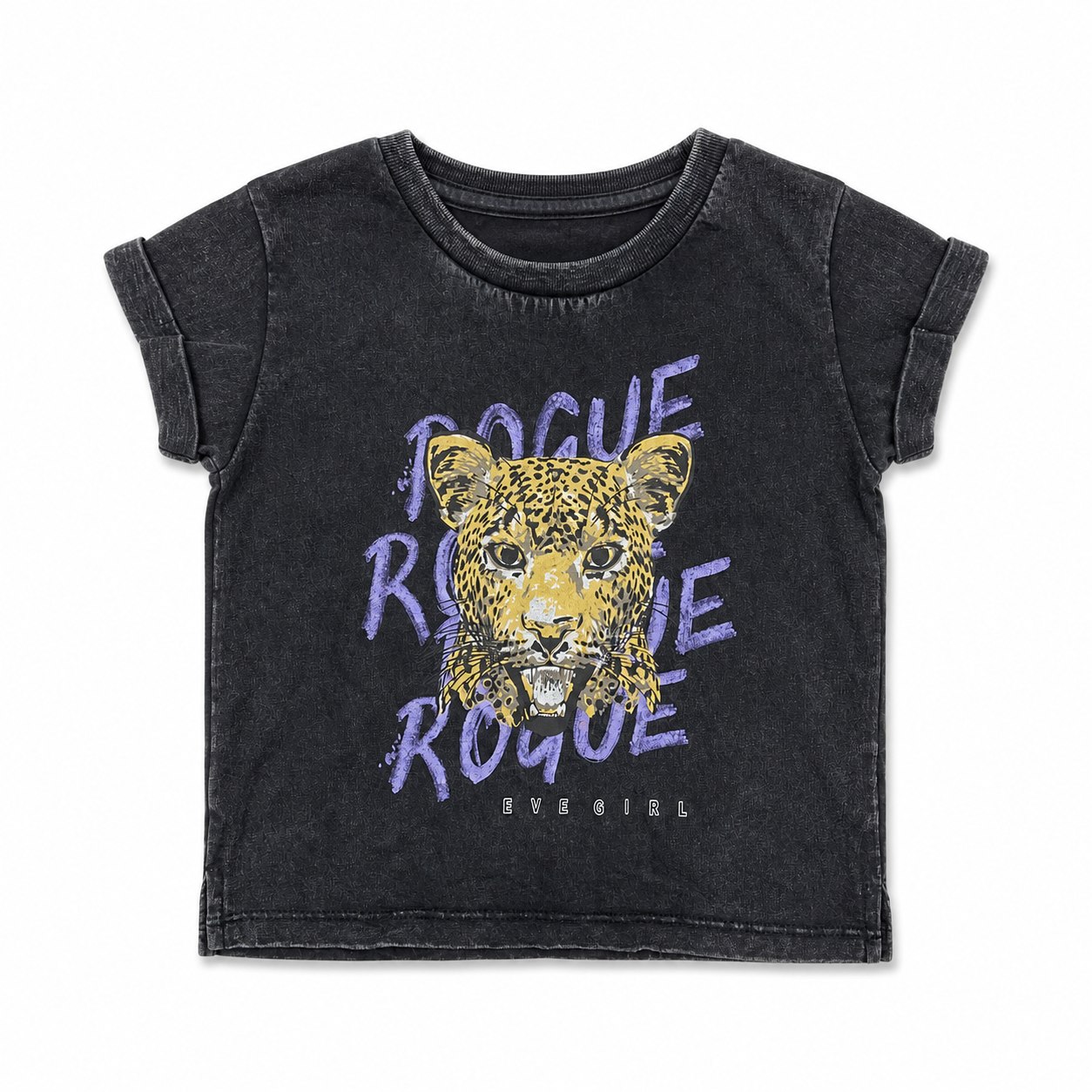 Rogue Leopard Graphic Tee, style RZN-26-01, front view