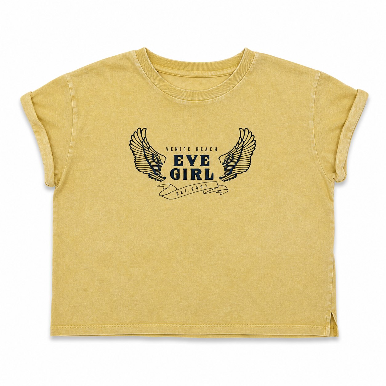 Mustard Graphic Tee, style RZN-26-11, front view