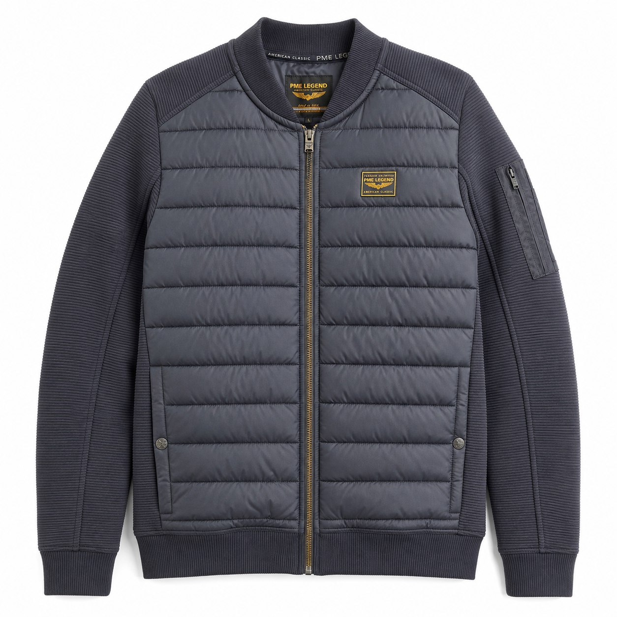 Hybrid Quilted Bomber, style RZN-26-24, front view