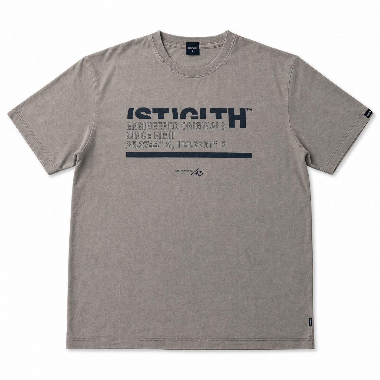 Washed Logo Tee, style RZN-26-34, front view